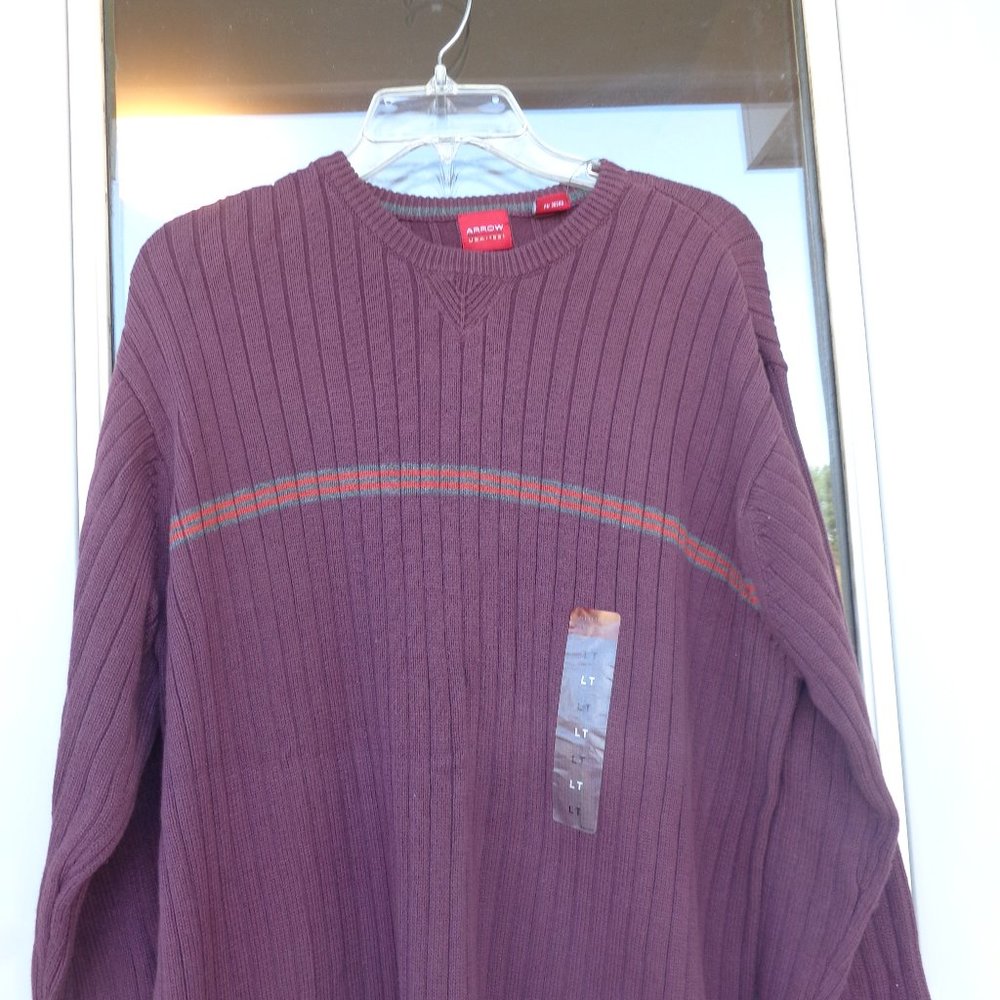 Last Chance❌ NWT Mens Arrow Sweater w/ stripe LT - Picture 4 of 10